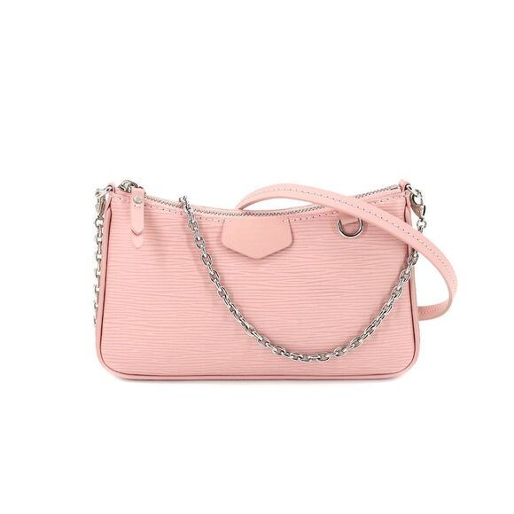 Louis Vuitton Epi Easy Pouch Shoulder Bag Leather Rose Ballerine Pink - Picture 1 of 8